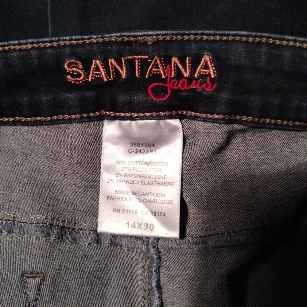 Santana women's jeans size 14/30 - Picture 4 of 11